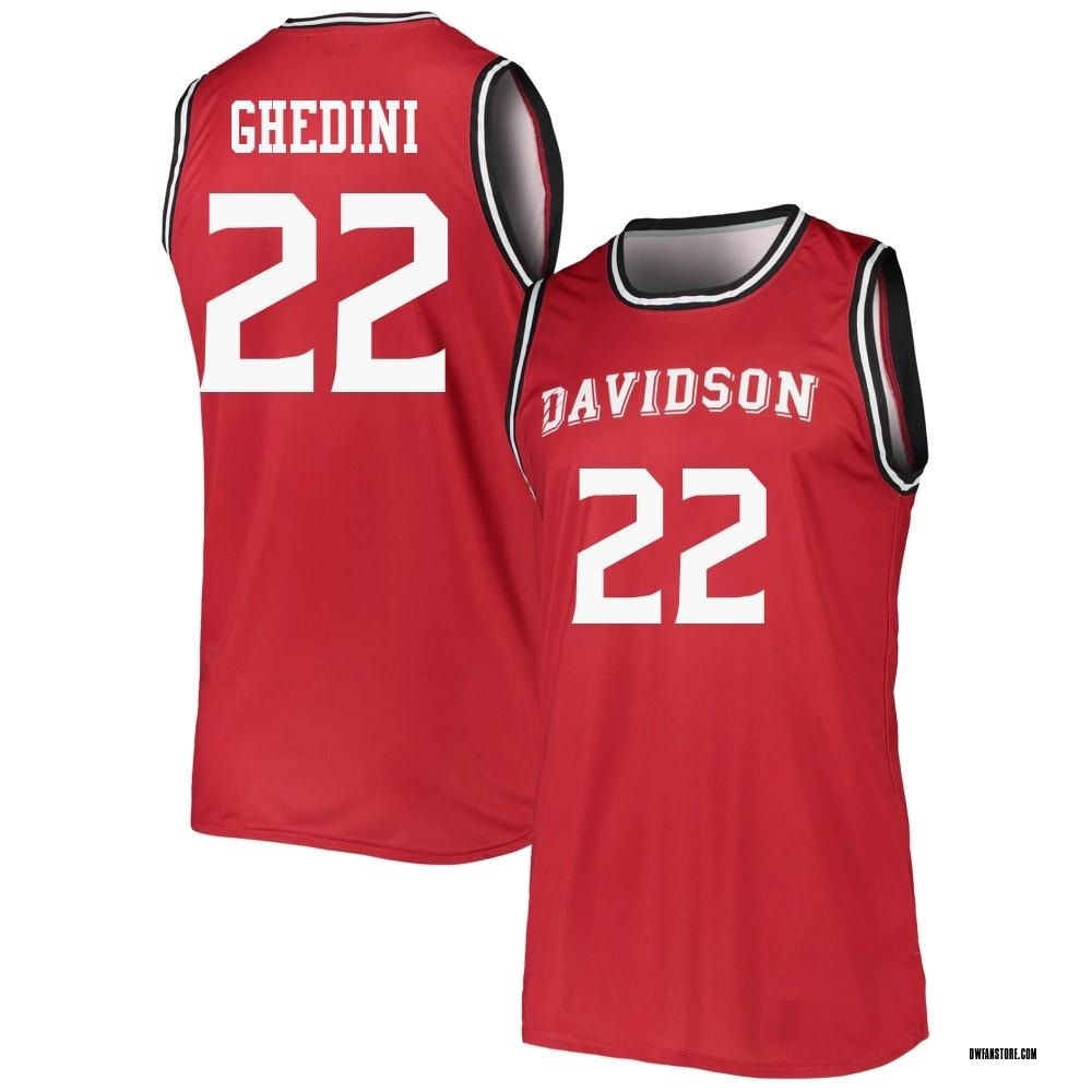 Men's Riccardo Ghedini Davidson Wildcats Replica Basketball Jersey - Red