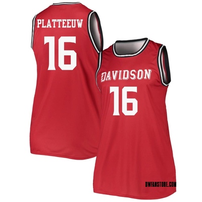 Women's Ian Platteeuw Davidson Wildcats Replica Basketball Jersey - Red