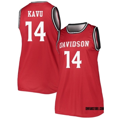 Women's Phillip Kavu Davidson Wildcats Replica Basketball Jersey - Red