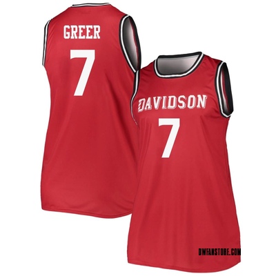 Women's RJ Greer Davidson Wildcats Replica Basketball Jersey - Red