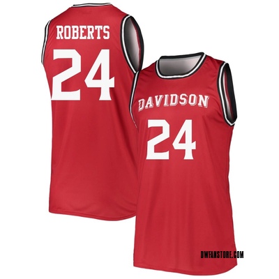 Youth JaQualon Roberts Davidson Wildcats Replica Basketball Jersey - Red