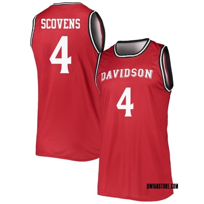 Youth Josh Scovens Davidson Wildcats Replica Basketball Jersey - Red