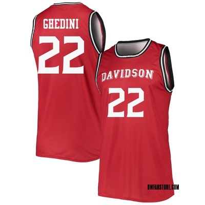Youth Riccardo Ghedini Davidson Wildcats Replica Basketball Jersey - Red